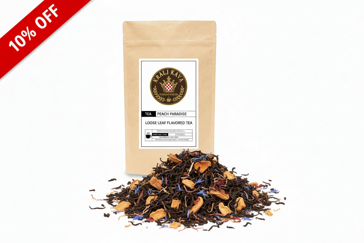 Kralj Kava Brewing Co Peach Loose Leaf Tea