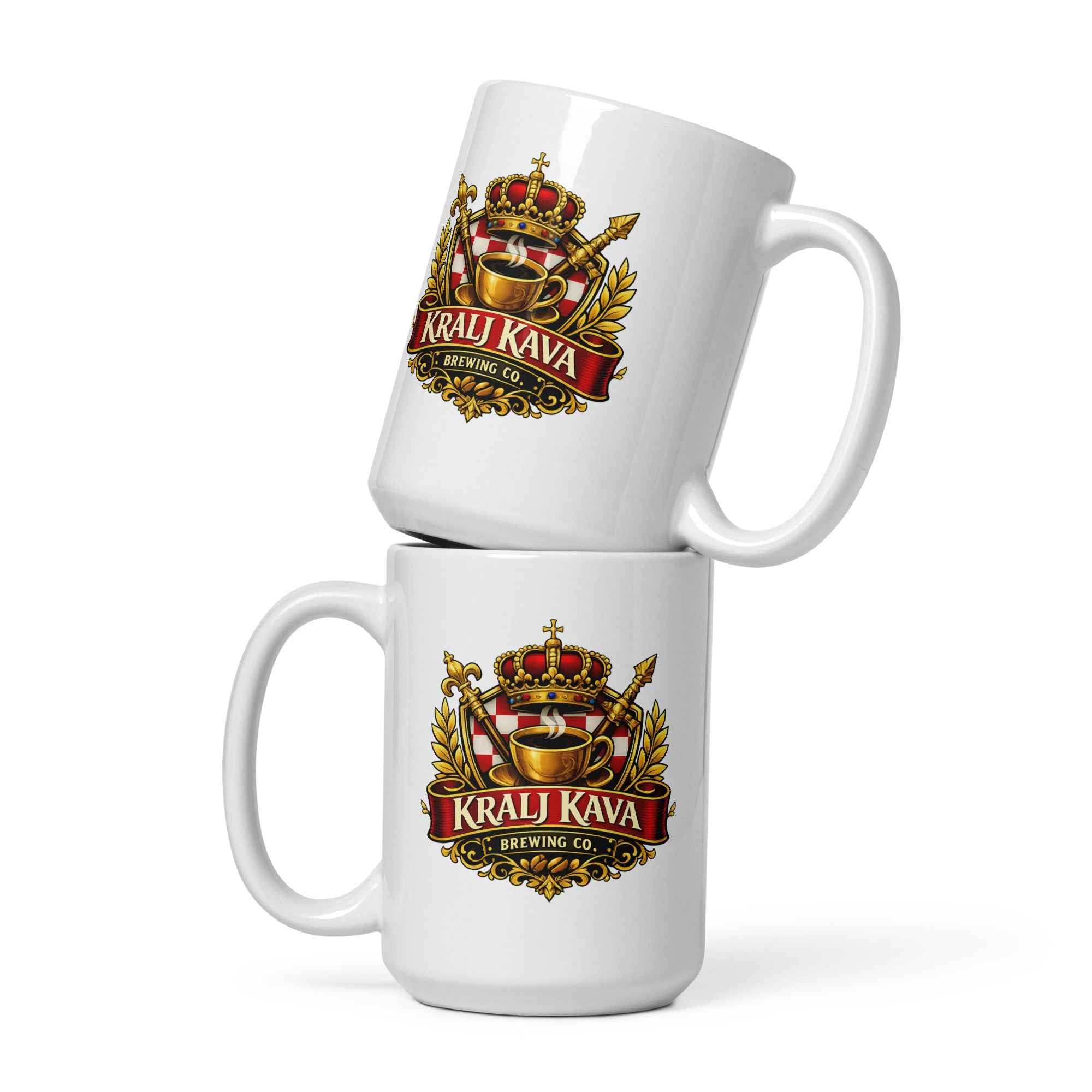 White glossy mug